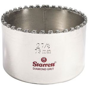 STARRETT KD0278-N 2-7/8'' (73mm) Diamond Grit Hole Saw