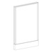 P3924 NON-POWER Webb Panel - 39"H x 24"W Aspen Fabric, Silver 