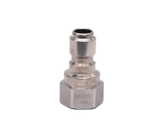 High Pressure Quick Disconnect Veloci Prima 1/4" Stainless Steel Female NPT Quick Coupler... Hose Quick Connect Fittings