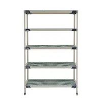 Metro 5X557GX3 Metromax I Starter Shelving Unit 48"W X 24"D X 74"H Open Grid Pol