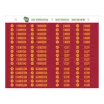 Gator Clip ID Adhesive Sticker Sheets