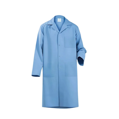 Lab Coat - Poly-Cotton - White - Gripper Closure
