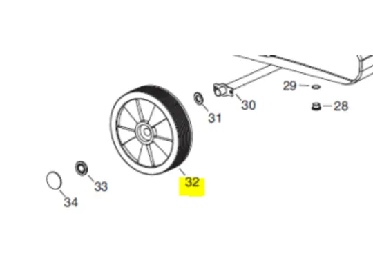 Veloci Heater Replacement Wheel 300 - 25 Ruota 300 - 25
