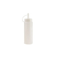 Matfer Bourgeat 116382 Polyethylene Squeeze Bottle, Clear, 12 oz