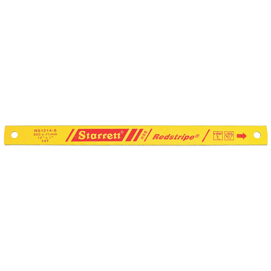 STARRETT RS1214-5 12 x 1 x .050 x 14T, Redstripe Power Hacksaw Blade