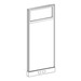 PGF6730 POWER Glazed Webb Panel - 67"H x 30"W Aspen Fabric, Silver