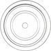 Carlisle 199107 Plate Cover, Fits 10-1/2" to 10-5/8" Plates