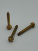 1/4" - 20 X 1 3/4" HEX WASHER HEAD THREAD CUTTING SCREW TYPE F STEEL CASE HARDENED ZINC YELLOW