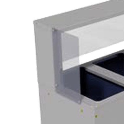 Advance Tabco TSP-1 End Panel for TSS Series Buffet Shelf for One End