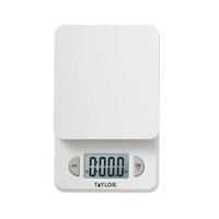 Taylor 3817 11 lb White Compact Digital Scale