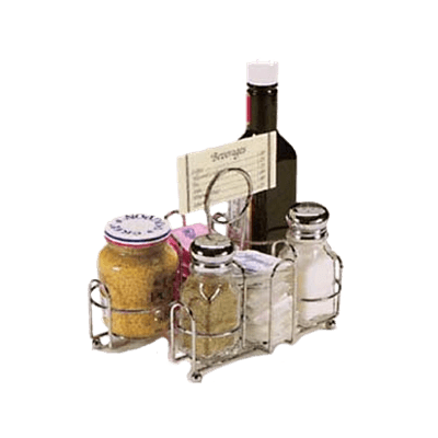 Vollrath WR-1000 Dripcut Cruet, Wire Rack Condiment Caddy