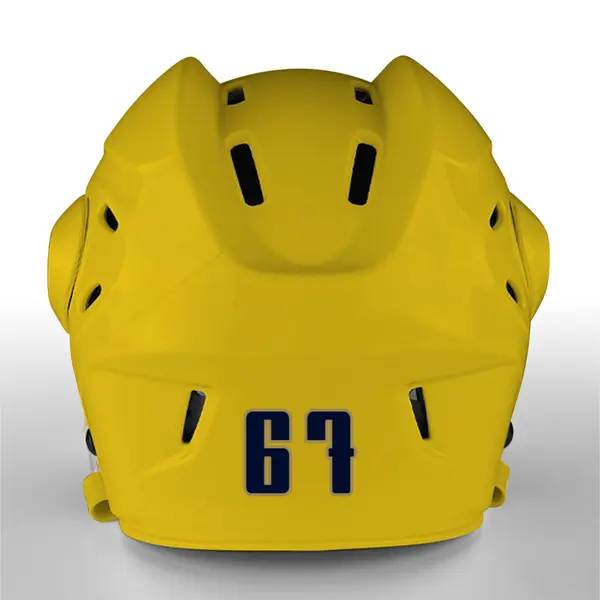 2 Color Custom Font Die Cut Number Decals - Hockey