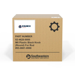 Cimex - 02-4628-0000 - M8 Plastic Black Knob (Round) For Rod #03-8601-0000