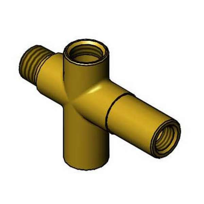 T&S Brass B-2339-TEE Thermometer Tee Unplated Forged Brass