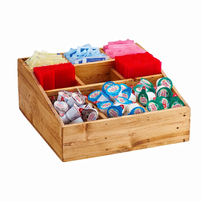 Cal-Mil 1714-99 12"W x 12"D x 5-1/2"H Madera Multi-Section Organizer