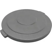 Carlisle 84105623 Trash Bin Lid, 27" Dia, Snap Locks, Gray, NSF