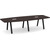 10' Boat Shape, Signature Conference Table: Espresso Top, Black Metal VA Leg
