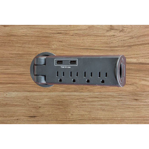 PULL-OUT STRIP 4 OUTLETS & USB