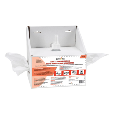 Lens Cleaning Station - Disposable - 600 Tissues - 237 ml Fluid