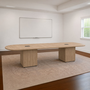 CUBAR7638N - 12 ft. Arena Conference Table with Cube Base