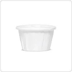 Disposable Mouthwash Cups 1/2oz Paper Pleated