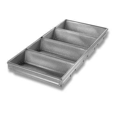Chicago Metallic 41145 4-Pan Hearth Bread Pan Set