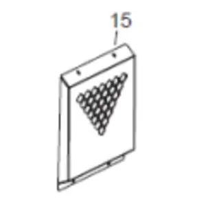 Veloci Heater Replacement Flame 115 Rear Panel (Lower)
