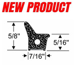 5/8" x 7/16" Weatherstrip with Peel-N-Stick