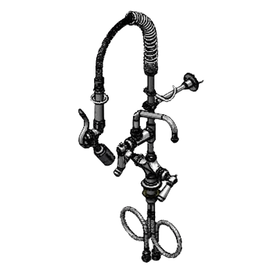 T&S Brass MPW-2DCN-06 Mini Pre-Rinse Unit Single Hole