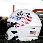 Patriotic Stars & Stripes American Flag Football Helmet Decals
