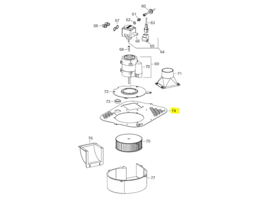Veloci Heater Replacement Cable protection 35 mm