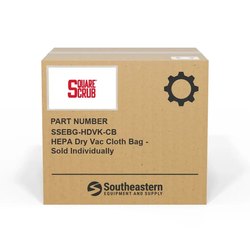 Square Scrub - SSEBG-HDVK-CB - HEPA Dry Vac Cloth Bag - Sold Individually