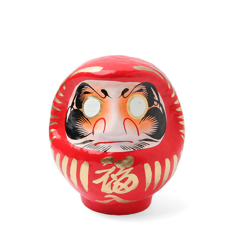 Daruma Red Good Fortune 4-3/4"