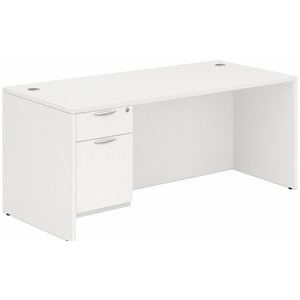 CLASD1023- Classic Desk 71" X 36" with Box/File Pedestal- White