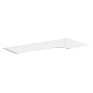 PLT723624R 72" CORNER EXTENSION WORK SURFACE TOP: RIGHT- WHITE