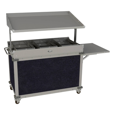 Cadco CBC-GG-B3-L4 MobileServ® Standard Grab & Go Merchandising Cart Large 1-Sided Grab & Go Shelf On Top