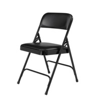 NPS 1210 NPS® 1200 Series Premium Vinyl Upholstered Double Hinge Folding Chair, Pack of 4