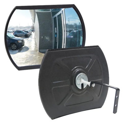 Convex Mirror - Rectangular - 12" x 18" - With Bracket