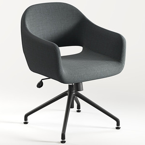 CHK68091GRY0707 - SARON GUEST CHAIR - Gray with 4 Prong base