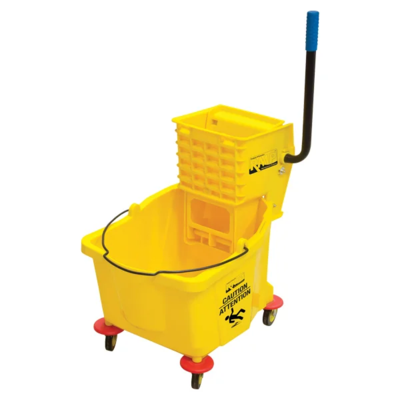 Mop Bucket and Wringer - Side Press - 9.5 Gallon