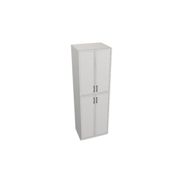 Fresno Pure White Box   Utility Cabinet Kit -30” X 96”H X 24”D