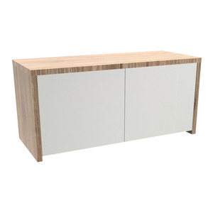 CLAHU4001 - Wall Mounted Hutch w/Laminate Doors - Aspen w/White Doors