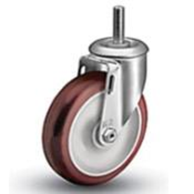 Caster Depot 110210TPPST19-B Threaded Stem Swivel Caster With Brake