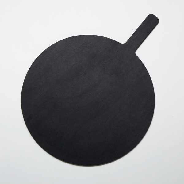 Round Pressed Wood Pizza Peels - Black