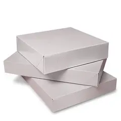 11.5 X 8.5 X 1-5/8 WHITE 2 PIECE GIFT BOX, TEXTURED, 100/CS