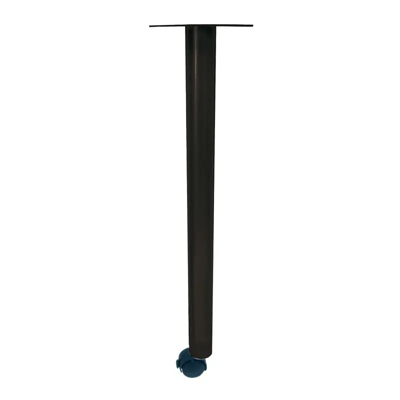SINGLE LEG W/CASTER BLACK UMBER