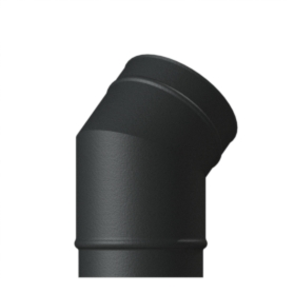 150mm VE 45 Degree Elbow Matt Black
