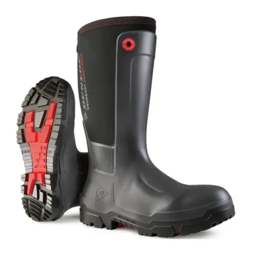 Dunlop Snugboot Heavy Duty Full Safety, Charcoal | 16’’ Work Boots
