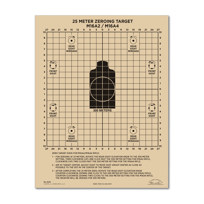 M16a2 Zero Target Pdf