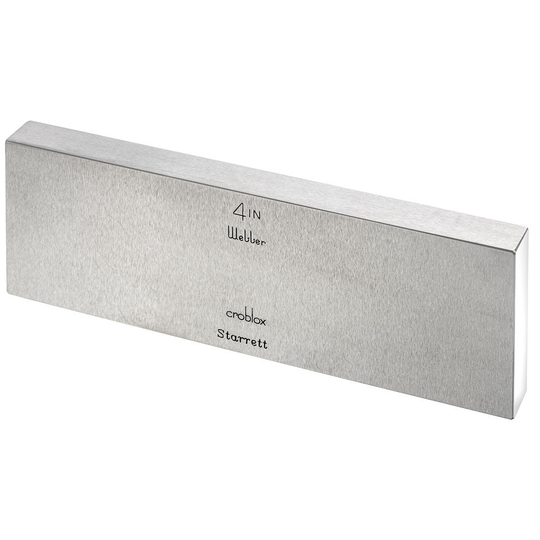 STARRETT RC 4.000 AA Rect. Croblox Gage Block - 4.000 In., Grade AA